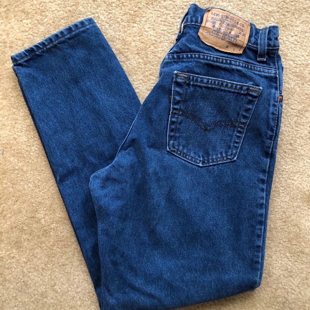VINTAGE indigo blue levi jeans